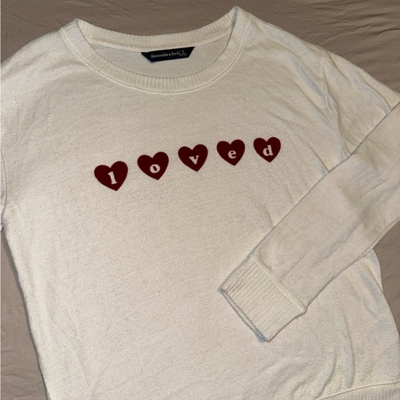 Abercrombie and Fitch “Loved” Sweater Size Small - Picture 3 of 3